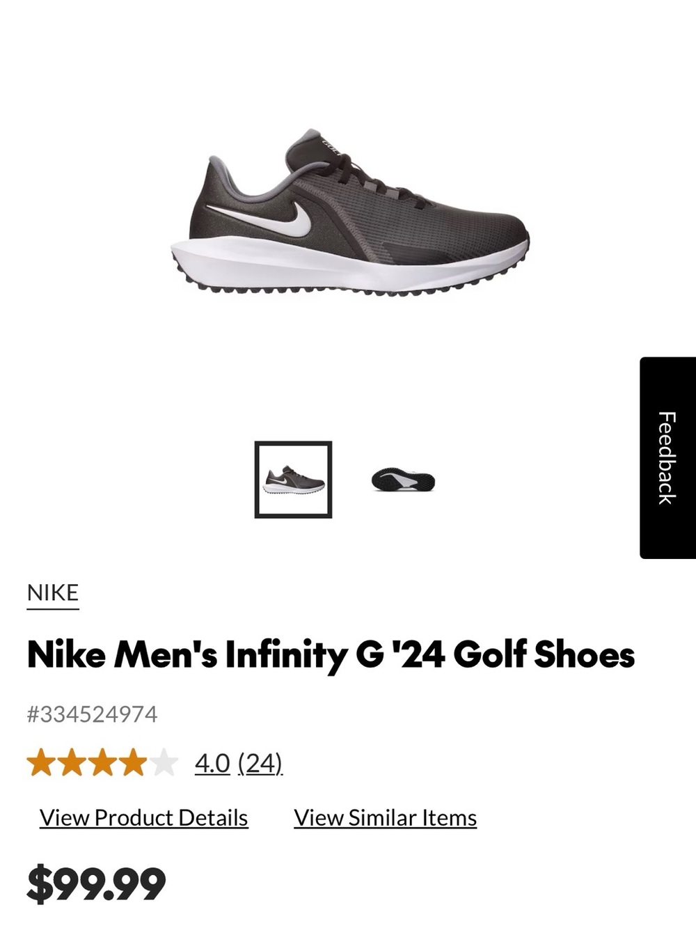 Nike Men's Infinity G '24 Golf Shoes M7